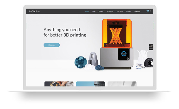 外贸WordPress欧美版-3D打印科技